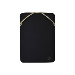 HP Laptophülle Protective Reversible Kunstfaser schwarz/gold bis 35,8 cm (14,1 Zoll)