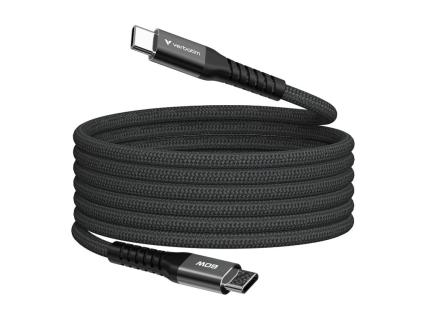 VERBATIM SyncundCharge 60W 120cm USB-C/USB-C Magnetic schw. 31859 (31859)