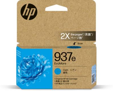 HP EvoMore 4S6W6NE Tintenpatrone cyan No. 937e