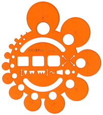 MINERVA Abrundungsschablone No 20, mit Radien 1 - 44 mm (86000009)