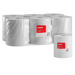 6 KATRIN Handtuchrollen Centerfeed M 300 1-lagig naturweiß