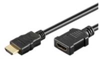 SHIVERPEAKS BASIC-S HDMI Verlängerungskabel, 0,50 m schwarz, HDMI A Stecker - 1