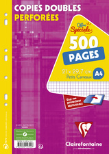 Étui copies doubles A4 300 pages + 200 GRATUITES Séyès 90g