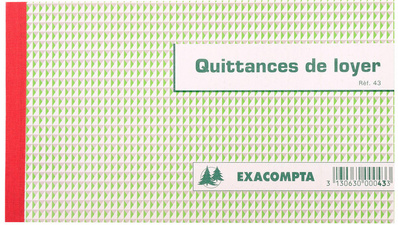 EXACOMPTA Manifold "Quittances de loyer", 125 x 210 mm