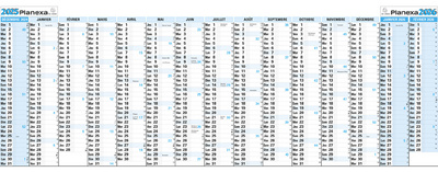 EXACOMPTA Wandkalender Planexa 2025