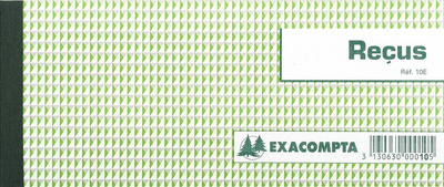 EXACOMPTA Carnet à souche "Reçus", 90 x 130 mm horizontal