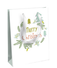 Clairefontaine Weihnachts-Geschenktüte "Schnee", klein