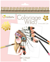 avenue mandarine Zeichenbuch "Wild 2