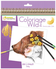 avenue mandarine Zeichenbuch "Wild 4