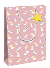 Clairefontaine Geschenktüte "Einhörner", mittel