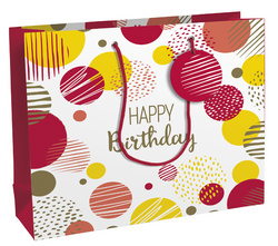 Clairefontaine Geschenktüte "Happy Birthday rosa", groß