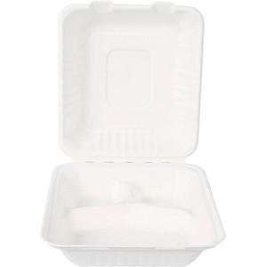 NATURE Star Zuckerrohr-Lunchbox, mit Deckel, innen 3-geteilt