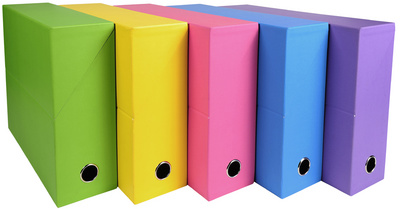 EXACOMPTA Archivbox SALSA, Karton, 90 mm, sortiert