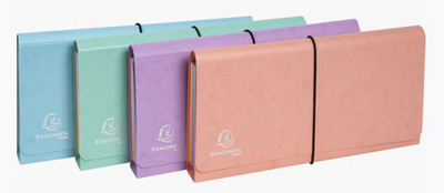 EXACOMPTA Fächermappe Aquarel, 6 Fächer, farbig sortiert