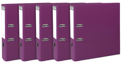 EXACOMPTA PP-Ordner Premium, A4, 80 mm, fuchsia, 5er Pack