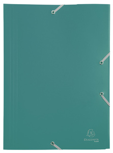 EXACOMPTA Eckspannermappe Opaque Eco, DIN A4, PP, grün