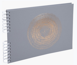 EXACOMPTA Foto-Spiralalbum Ellipse, 320 x 220 mm, grau