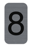 EXACOMPTA Selbstklebeschild Zahl "8", 25 x 44 mm