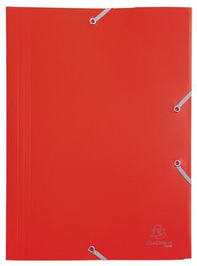 EXACOMPTA Eckspannermappe Opaque Eco, DIN A4, PP, rot