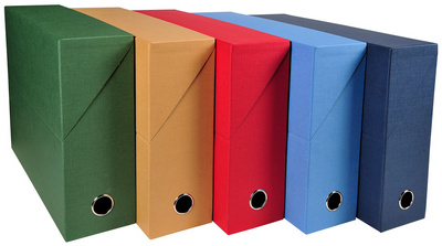 EXACOMPTA Archivbox, DIN A4, Karton, 120 mm, dunkelblau