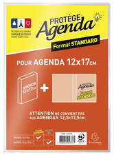 EXACOMPTA Protège-agenda STANDARD, plastique, translucide