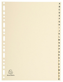 EXACOMPTA Karton-Register A-Z, DIN A4, 20-teilig