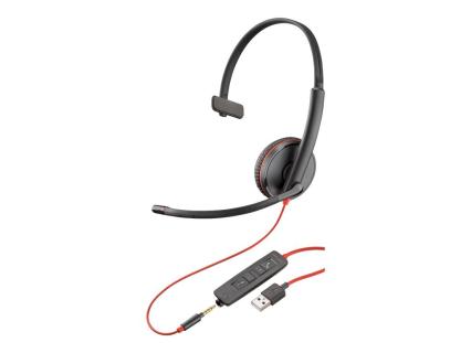 HP Poly Blackwire 3215 Monaural USB-A Headset Bulk