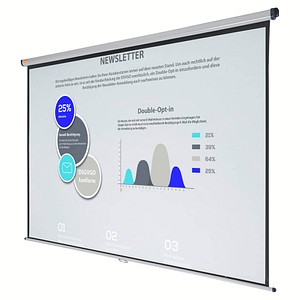 nobo Roll-Leinwand Standard, Maße: (B)2.400 x (H)1.600 mm