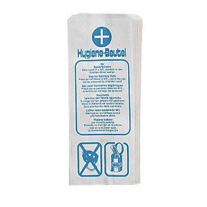 100 Hygienebeutel aus Recyclingpapier im Spender