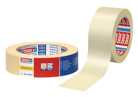 tesa Maler Krepp 4323 Basic Papierabdeckband, 50 mm x 50 m