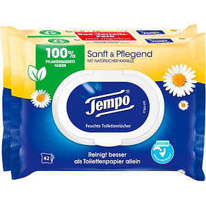 Tempo Feuchttücher Sanft & Pflegend Duo-Pack 2x 42 Tücher