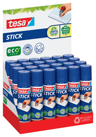 tesa ecoLogo Stick Klebestift, 10 g, Thekendisplay