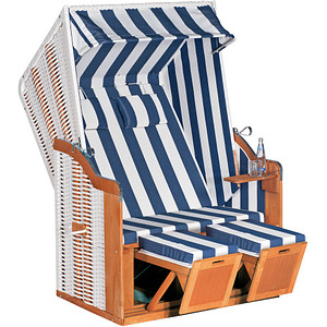 Müsing Strandkorb Sunny Smart Rustikal 50 Plus weiß