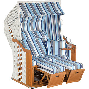 Müsing Strandkorb Sunny Smart Rustikal 250 Plus weiß