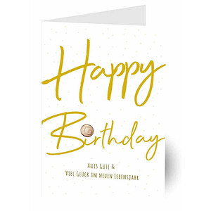 LUMA Geburtstagskarte Handmade Glückscent DIN B6