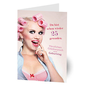 LUMA Geburtstagskarte Humor schon wieder 25 DIN B6