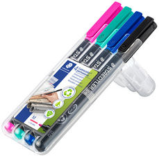 STAEDTLER Lumocolor Permanent-Marker 317M, 4er Etui