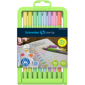 8 Schneider Line-Up Fineliner farbsortiert 0,4 mm