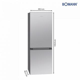 BOMANN KG 320.2 ed-optik Kühlkombi 122/43L A++ 143x49,5x56,5cm