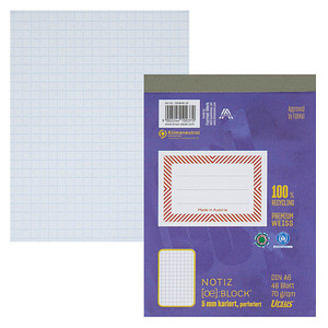 Ursus Notizblock OE DIN A6 kariert