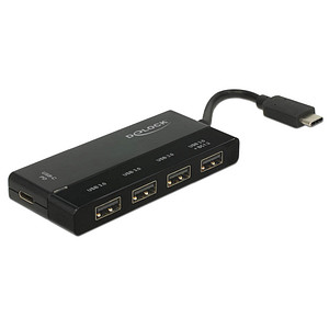 Delock USB-Hub 5-fach schwarz