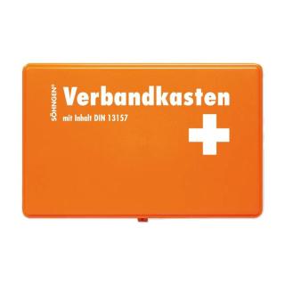 SÖHNGEN® Verbandkasten "KIEL" mit Füllung Standard DIN 13157 | Kunststoff orange 