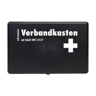 SÖHNGEN® Verbandkasten "KIEL" mit Füllung Standard DIN 13157 | Kunststoff schwarz 