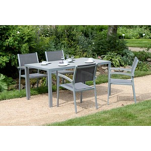 Garden Pleasure Sitzgruppe Grace grau