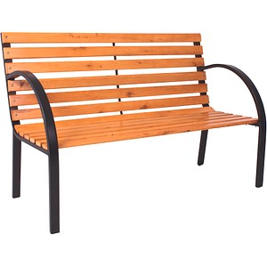 Garden Pleasure Gartenbank Bellevue 960363 braun Holz 122,0 cm