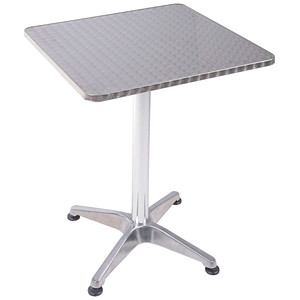 Garden Pleasure Bistrotisch Metall silber 60,0 x 60,0 x 69,0 cm