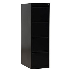 Gürkan Hängeregistraturschrank schwarz mit 4 Schubladen 40,0 x 62,0 x 132,0 cm