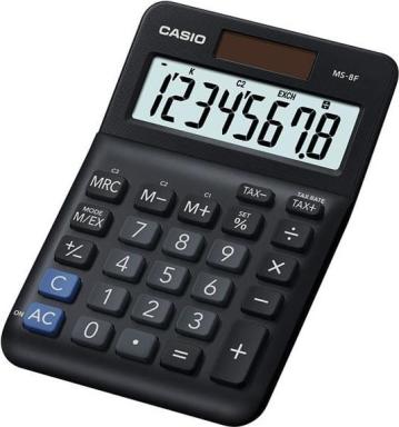 CASIO MS-8F Tischrechner schwarz