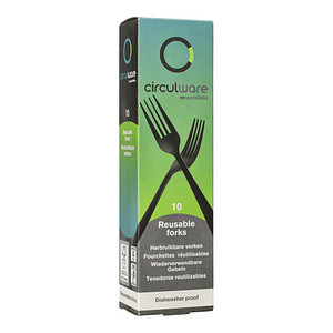 10 PAPSTAR Mehrweg-Gabeln Kunststoff