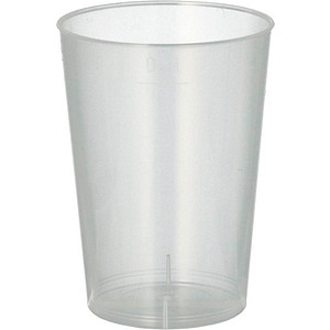 PAPSTAR Kunststoff-Trinkbecher PP, 0,1 l, transluzent, 40er aus Polypropylen, D